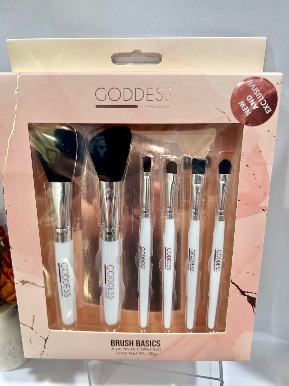 Goddess 6 Piece Cosmetic Brush Set
